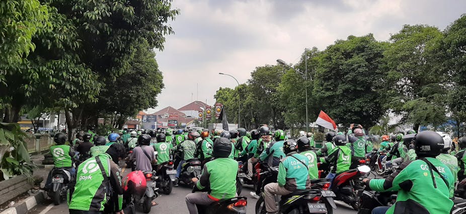 Aksi protes jadi cara pengemudi online bersuara di tengah kemitraan semu dan “pembungkaman”